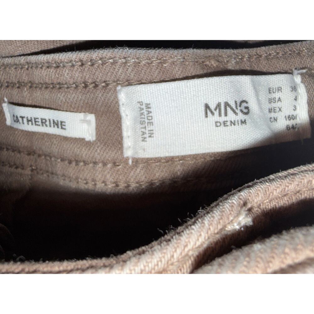Mango Women’s Sz 4 Catherine Culotte High-Rise Jeans Brown - Picture 3 of 8